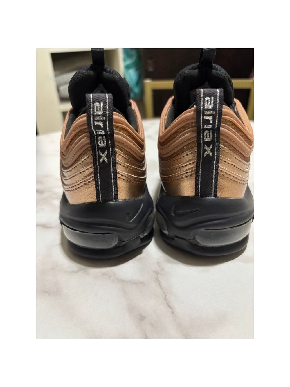 Nike Women's Air Max 97 in the Metallic Red Bronze - Picture 4 of 7